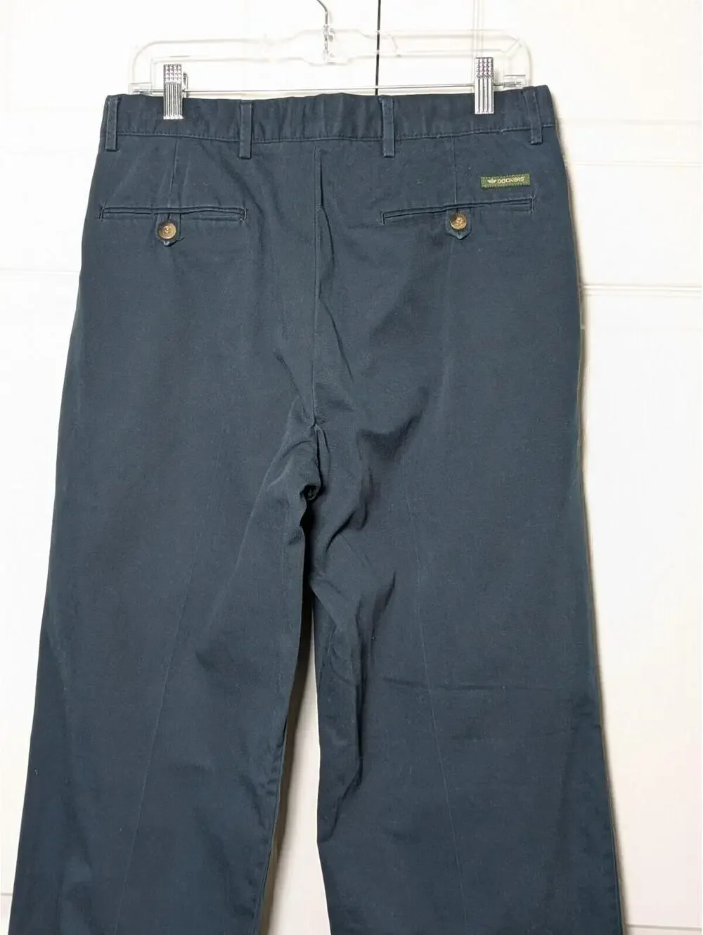 Dockers Khakis Men’s Cotton Chinos, Blue, W32 L30, Relaxed Fit, Vintage 1990's
